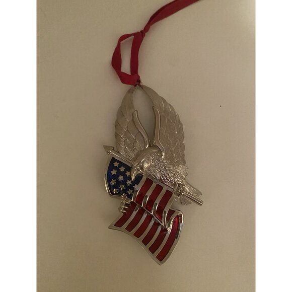 Gorham Other - Gorham Eagle Of Liberty Ornament. Back Says United We Stand. American Flag/Eagle